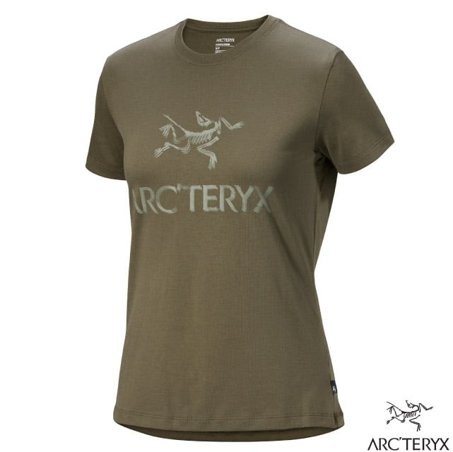 【ARCTERYX 始祖鳥】女 ARC'WORD 100%純棉短袖圓領衫.T恤/X000008135 龍紋綠/糧草綠✿30E010